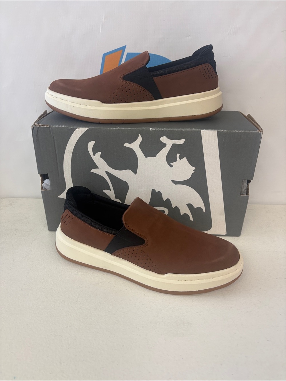 Men's Brown Slip-On Leather Casual Loafers